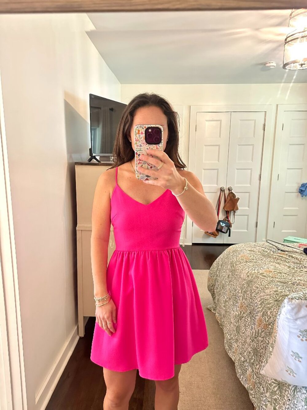 NWT BuddyLove Hot Pink Fit & Flare Mini Dress | Size Small